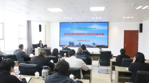 青海省物產(chǎn)集團(tuán)有限公司組織開(kāi)展企業(yè)法律風(fēng)險(xiǎn)防控與訴訟實(shí)務(wù)培訓(xùn)