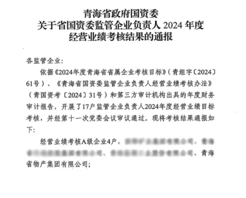 喜報！省物產集團榮獲經(jīng)營業(yè)績考核A級